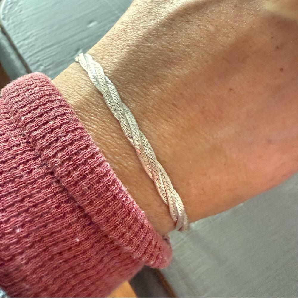 925 Sterling Silver Braided Bracelet